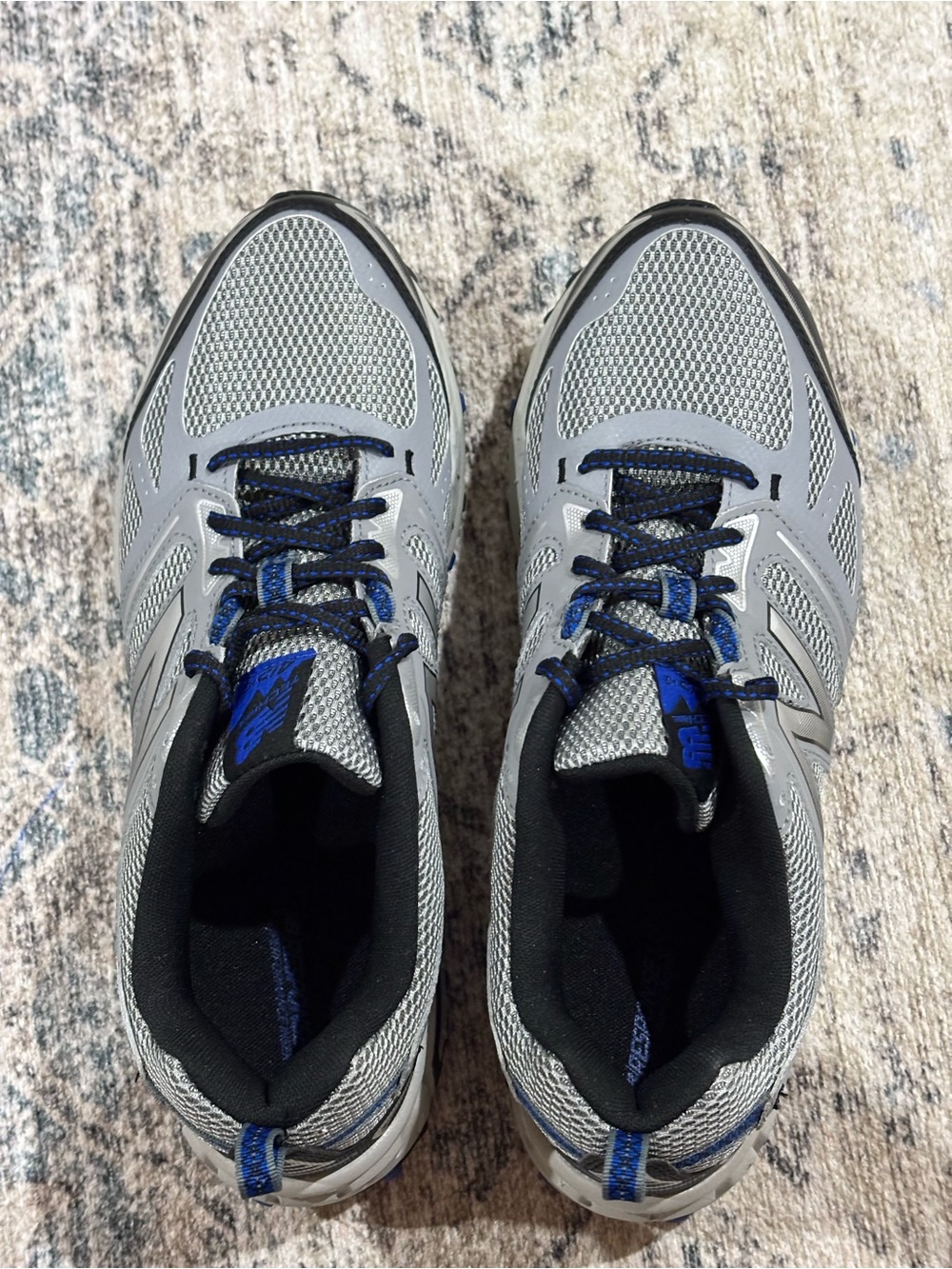 New Balance 412 v3 Silver and Navy Trail Sneakers - Picture 8 of 8